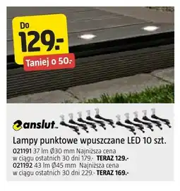 Jula Lampy punktowe wpuszczane LED Anslut 43lm Ø45mm 10szt oferta