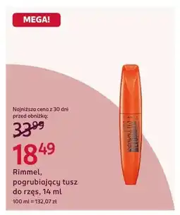 Rossmann Pogrubiający tusz do rzęs Rimmel Scandaleyes Reloaded oferta