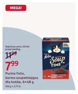 Rossmann Karma uzupełniająca dla kotów Purina Felix Soup Original 6-pak oferta