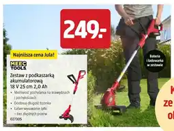Jula Zestaw z podkaszarką akumulatorową MEEC TOOLS 18V 25cm 2,0Ah oferta