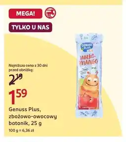 Rossmann Zbożowo-owocowy batonik Genuss Plus oferta