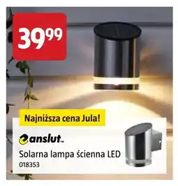 Jula Solarna lampa ścienna LED anslut oferta