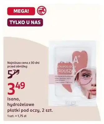 Rossmann Hydrożelowe płatki pod oczy Isana oferta