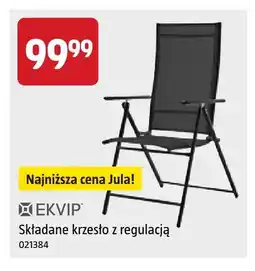 Jula Składane krzesło z regulacją EKVIP oferta