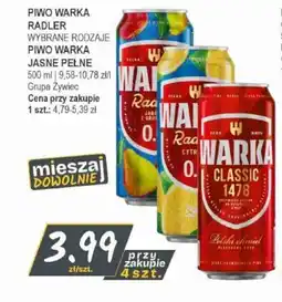Słoneczko Piwo warka radler grupa żywiec oferta