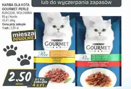Słoneczko Karma dla kota gourmet perle kurczak, wołowina nestle oferta
