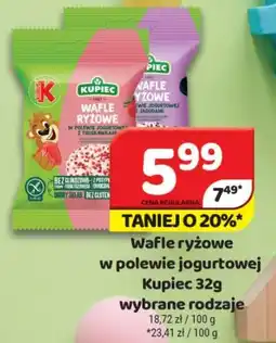 Delfin Kupiec Wafle ryżowe w polewie jogurtowej oferta