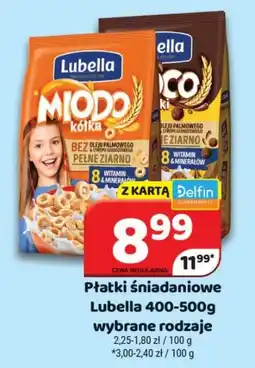 Delfin Lubella Płatki śniadaniowe oferta