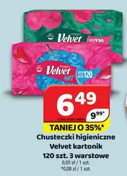 Delfin Velvet Chusteczki higieniczne kartonik oferta