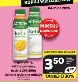 Delfin Danone Activia Jogurt pitny, Kefir jogurtowy oferta