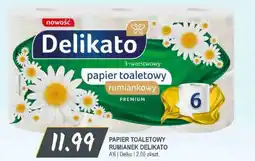 Słoneczko Papier toaletowy rumianek delikato a'6 delko oferta
