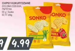 Słoneczko Chipsy kukurydziane zielona cebulka, papryka sonko oferta
