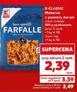 Kaufland K-CLASSIC Makaron z pszenicy durum oferta