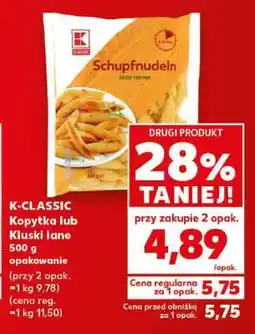 Kaufland K-CLASSIC Kopytka lub Kluski lane 500 g opakowanie oferta