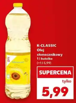 Kaufland K-CLASSIC Olej słonecznikowy 1l butelka oferta