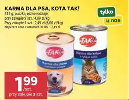 Stokrotka Market Karma dla psa, kota TAK! oferta