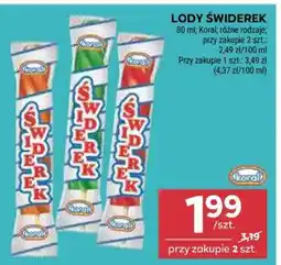 Stokrotka Market Lody Świderek oferta