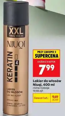 Biedronka Lakier do włosów NIUQI, 400 ml oferta