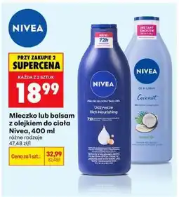 Biedronka Mleczko lub balsam z olejkiem do ciała Nivea, 400 ml oferta