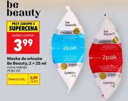 Biedronka Maska do włosów Be Beauty, 2 x 25 ml oferta