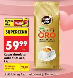 Biedronka Kawa ziarnista Cafe d’Or Oro, 1 kg oferta