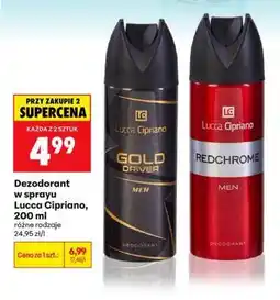 Biedronka Dezodorant w sprayu Lucca Cipriano, 200 ml oferta