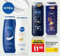 Biedronka Żel pod prysznic NIVEA 500 ml oferta