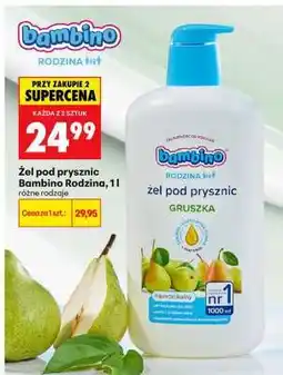 Biedronka żel pod prysznic Bambino Rodzina, 1l oferta