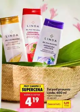 Biedronka Żel pod prysznic Linda, 400 ml oferta