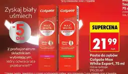 Biedronka Pasta do zębów Colgate Max White Expert, 75 ml oferta