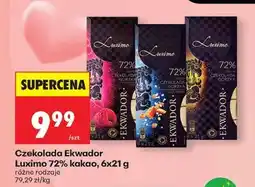 Biedronka Czekolada Ekwador Luximo 72% kakao, 6x21 g oferta