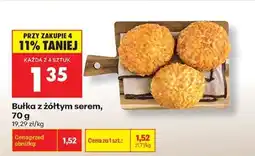 Biedronka bułka z żółtym serem , 70 g oferta