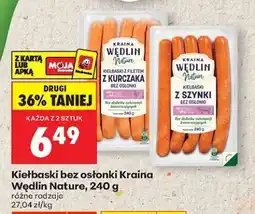 Biedronka Kiełbaski bez osłonki Kraina Wędlin Nature, 240 g oferta