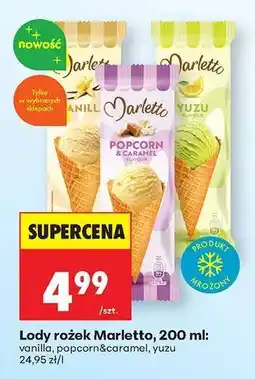 Biedronka Lody rożek Marletto, 200 ml oferta