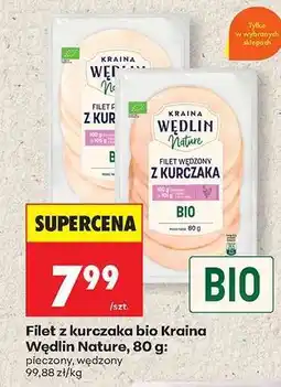 Biedronka Filet z kurczaka bio Kraina Wędlin Nature, 80 g oferta