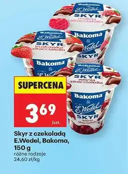 Biedronka Skyr z czekoladą E.Wedel, Bakoma, 150 g oferta