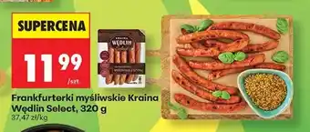 Biedronka Frankfurterki myśliwskie Kraina Wędlin Select, 320 g oferta