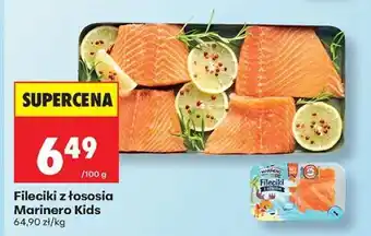Biedronka Fileciki z łososia Marinero Kids oferta