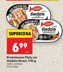 Biedronka Proteinowe filety ze śledzia Graal, 170 g oferta