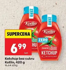 Biedronka Ketchup bez cukru Kotlin, 420 g oferta