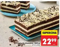 Biedronka Ciasto Królewskie, 480 g oferta