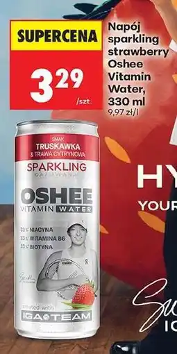 Biedronka Napój sparkling strawberry Oshee Vitamin Water, 330 ml oferta