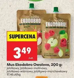 Biedronka Mus Ekodobro Owolovo, 200 g oferta