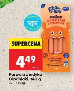 Biedronka Parówki z indyka Głodniaki, 140 g oferta
