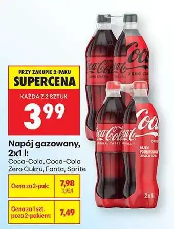 Biedronka Napój gazowany, 2x1 l oferta