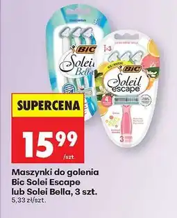 Biedronka Maszynki do golenia Bic Soleil Escape lub Soleil Bella, 3 szt oferta