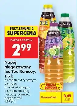 Biedronka Napój niegazowany Ice Tea Remsey, 1,5 l oferta