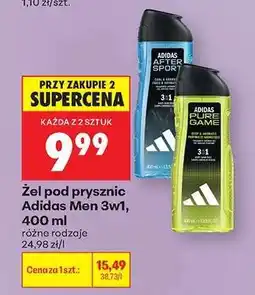 Biedronka Żel pod prysznic Adidas Men 3w1, 400 ml oferta