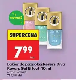 Biedronka Lakier do paznokci Revers Diva Revers Gel Effect, 10 ml oferta