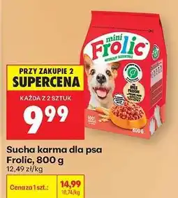 Biedronka Sucha karma dla psa Frolic, 800 g oferta